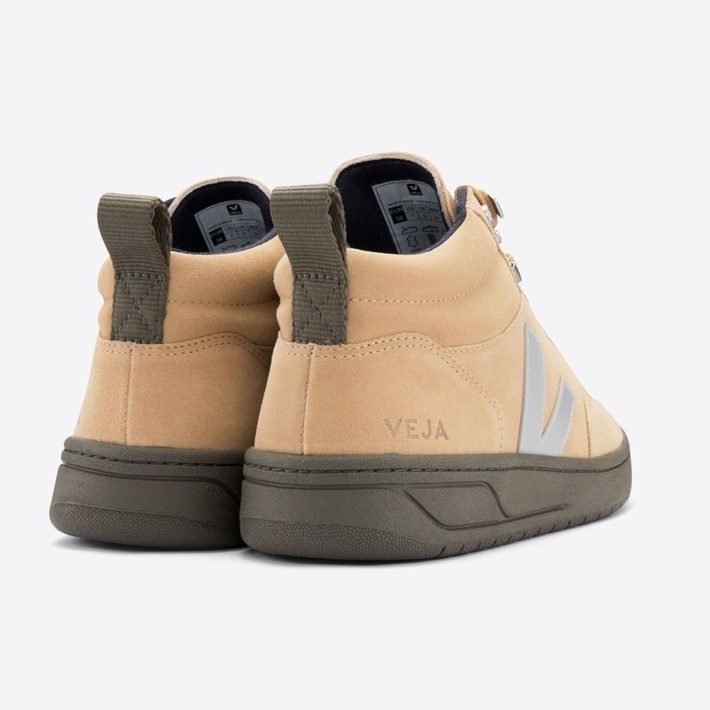 VEJA *NWT* Women’s Roraima Suede Desert Oxford Grey Khaki High Top Sneakers Sz 6 - Picture 15 of 16